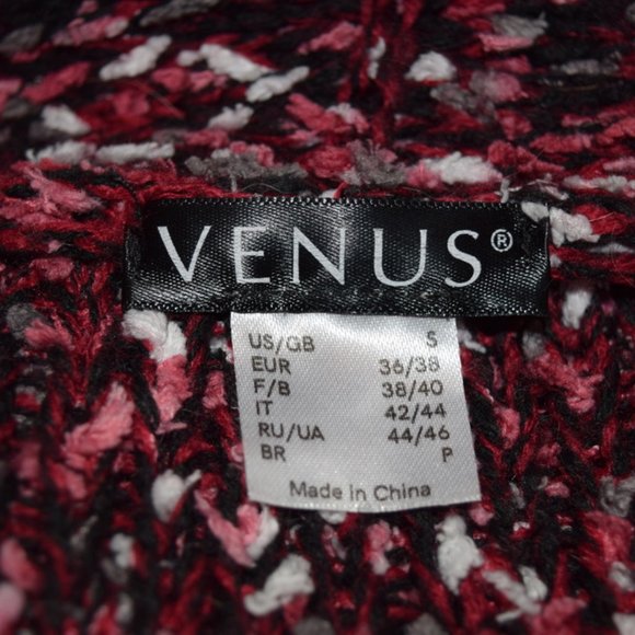 3 for 30 ~ Venus Mauve Melange Fringe-Hem Open Cardigan S - Picture 6 of 8